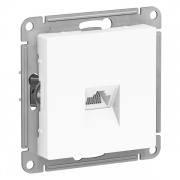 Розетка компьютерная RJ45 кат 5Е SE AtlasDesign, белый