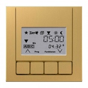 Клавиша управления жалюзи "Комфорт" с таймером Jung LS Латунь Classic