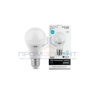 Лампа Gauss LED Elementary Globe 6.5W A60 E27 4100K 1/40