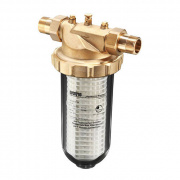 Фильтр тонкой очистки без промывки Oventrop Aquanova Magnum - 1"1/4 (НР, PN16, 30°C, прозрачн.колба)