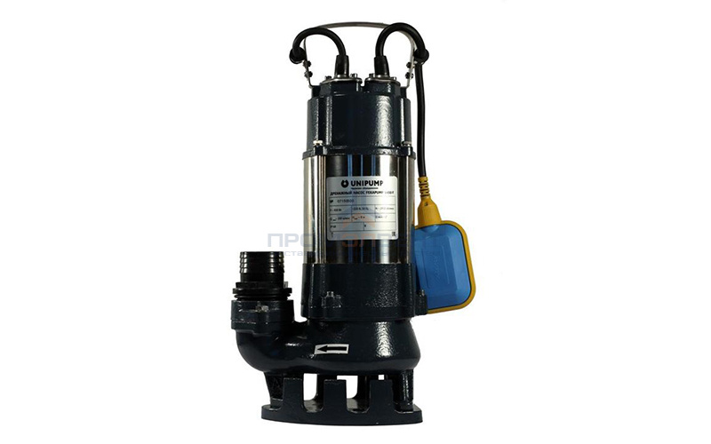 Насос фекальный UNIPUMP FEKAPUMP V250 F - 0,25 кВт (однофазный, Hmax 7,5м, Qmax 150л/мин,кабель 5м)