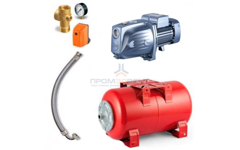 Насосная станция Pedrollo HYDROFRESH JSWm 2C-24 CL - 0,75кВт (Qmax 70 л/мин, 1x230В , с/х)