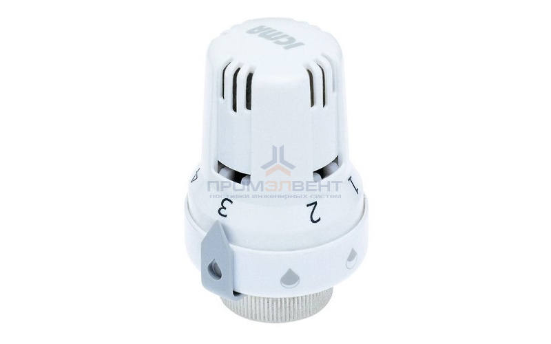 Головка термостатическая ICMA 988 - 30х1,5 (регулировка 0-28°C, цвет белый)
