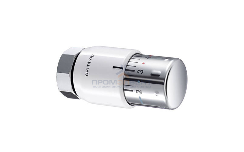 Головка термостатическая Oventrop Uni SH - M30x1.5 (регулировка 0-28°C, цвет белый/хром)