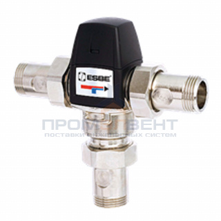 Клапан термостатический смесительный ESBE VTA532 - 1" (НР, с переходником НР 3/4", диапазон 35-50°C)