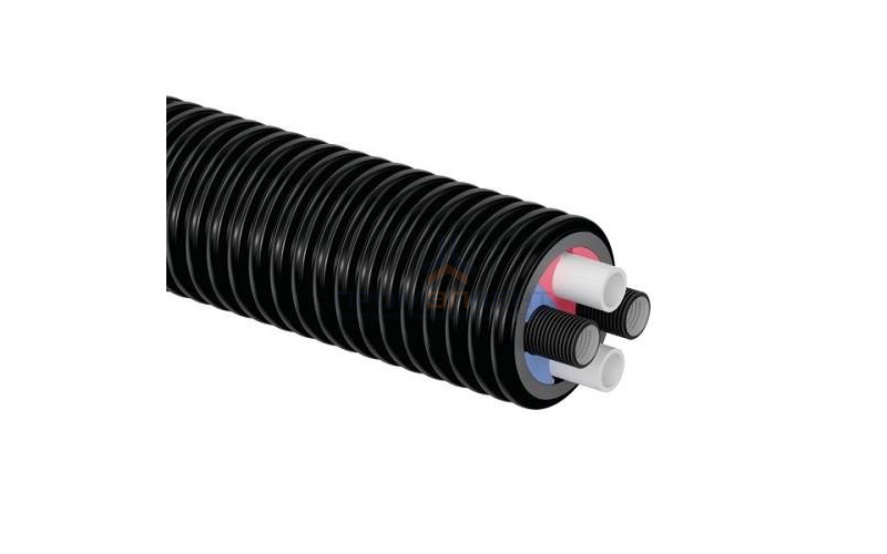 Теплотрасса двуххтрубная Uponor Ecoflex Thermo Twin PN6 - 32х2,9(x2) + 32х3,5(x2) в кожухе D140 мм