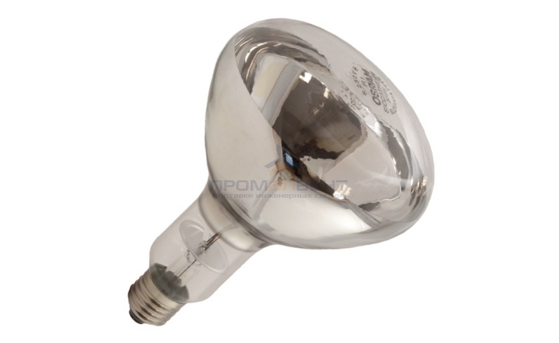 Лампа инфракрасная Osram SICCATHERM R125 CL 375W 30° E27 прозрачная