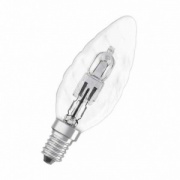 Лампа галогенная свеча витая Osram 64542 BW ES 30W (40W) 230V E14 405lm 2000h d35x104mm