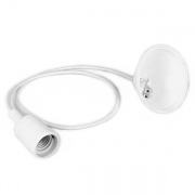 Подвес LH127 патрон со шнуром для ламп 230V E27 60x45mm со шнуром 1м белый