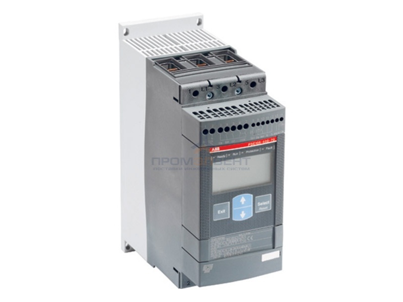 Софтстартер ABB PSE37-600-70 18,5кВт 600В 37А с функцией защиты двигателя