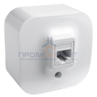 Розетка телефонная Legrand Quteo RJ11 белая [уп 20шт]