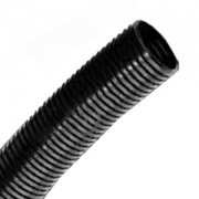 Труба PA6V0, гибкая гофр. д.10мм, без протяжки, цвет тёмно-серый [бухта 50м]
