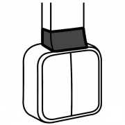 Адаптер QUTEO для кабель-канала 16x16мм Legrand METRA