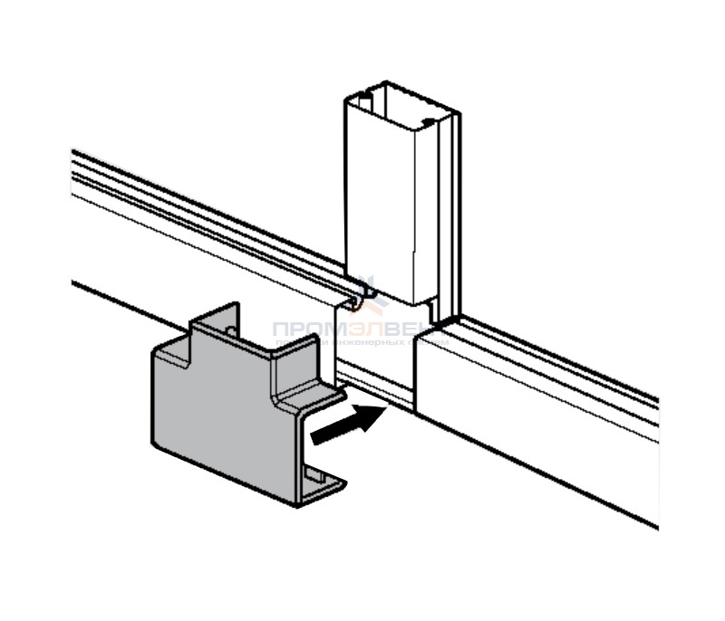 Тройник 20x12мм Legrand METRA
