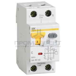Дифференциальный автомат АВДТ 32 C16 30мА ИЭК