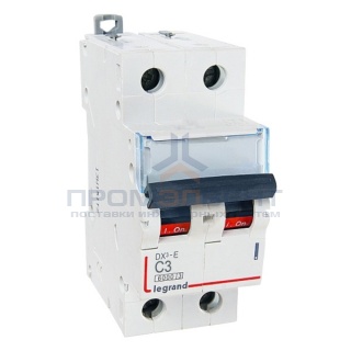 Автоматический выключатель Legrand DX3-E C3 2П 6000/6kA (автомат)