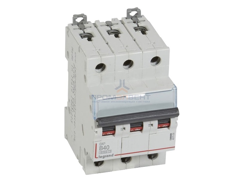 Автоматический выключатель Legrand DX3 3П B40A 6000/10kA (автомат)