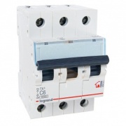Автоматический выключатель Legrand TX3 C6A 3П 6kA (автомат)