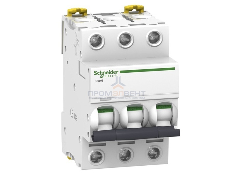 Автоматический выключатель Schneider Electric Acti 9 iC60N 3П 63A 6кА C (автомат)