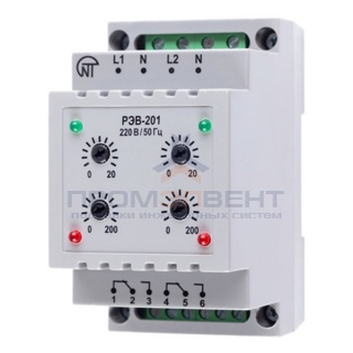 Реле времени РЭВ-201-3  2.5мин - 10ч  220В на DIN-рейку