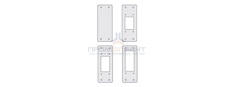 Заглушки для пром. панелей, переходник 24/10, 1 упаковка - 4шт.