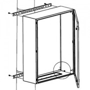 Комплект крепления шкафов CE/RAM box к столбу (ширина шкафа - 400 мм)