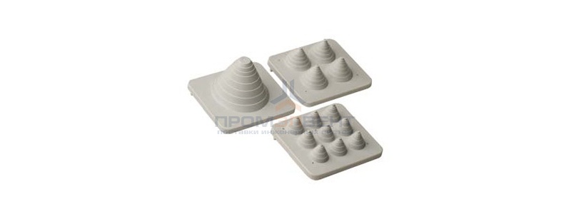 Кабельный ввод (мембранный), 4х21мм (кол-во отверстий4, макс. диаметр21мм), 1 комплект (20 шт.)