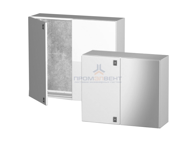 Навесной металлический влагозащищенный шкаф DKC CE IP55 600х800х300мм двухдверный с монтажной платой