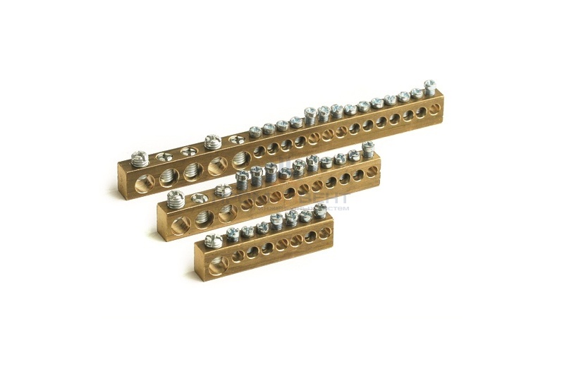 Клеммная колодка 12мод. (отв. 3х5,4мм+10х4,5мм)