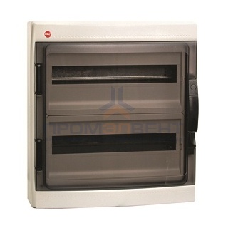 Щиток настен. с дверцей 36мод., IP65, серый, с усил. клеммн.блоком в компл. 2х87312