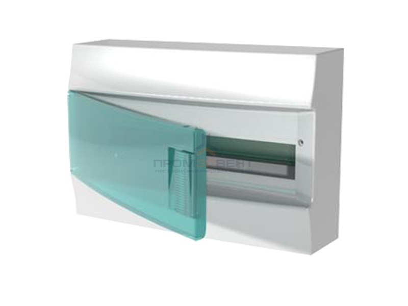 Бокс настенный ABB Mistral41 18М зеленая дверь без клеммного блока