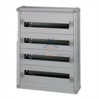 Шкаф пластиковый Legrand XL3 160 накладной на 96 (4х24) модулей с шиной без двери