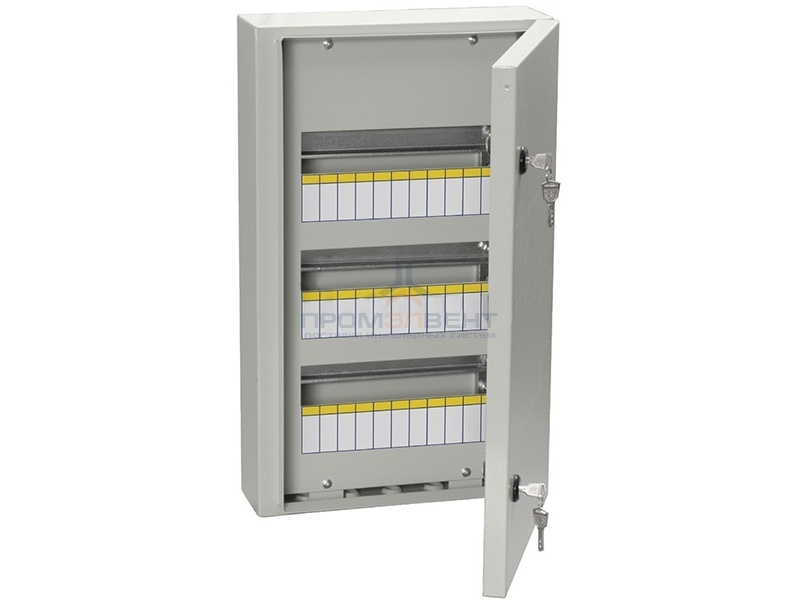 Щит металлический ЩРн-36з-0 74 У2 IP54 на 36 модулей навесной 540х330х120 ИЭК