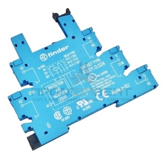 Розетка Finder 93.01.0.024 с винтовыми клеммами для реле 34 серии (с зажимной клетью)