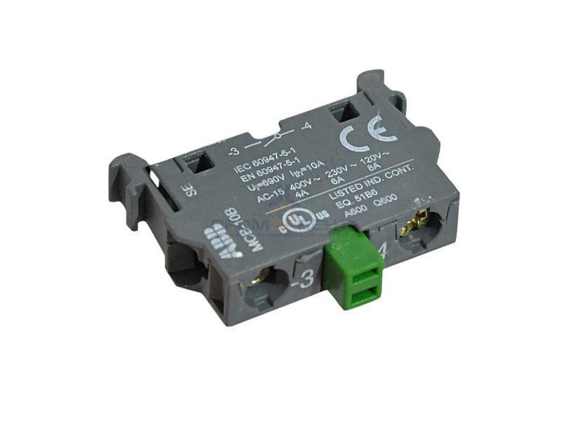Контактный блок ABB MCB-10B для монтажа в боксы 1НО